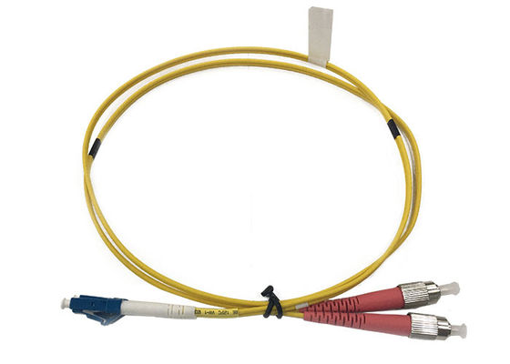 Cordón a dos caras unimodal del LC UPC 2.0m m el 1M Fiber Optic Patch