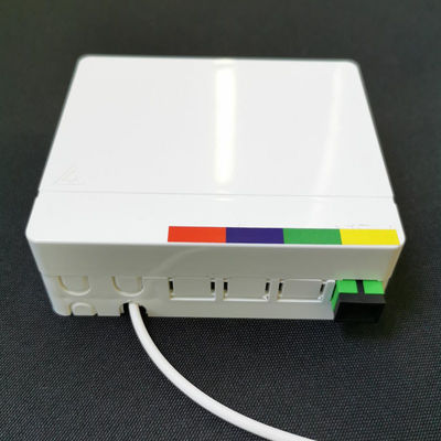Caja unimodal de la terminación de la fibra óptica de la base del SC APC 2 del ABS de ROHS
