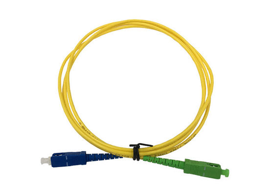 Cordón incombustible de 3M Fiber Optic Patch, puente de la fibra del Sc APC