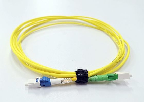 Cable de fribra óptica del simplex del LC UPC SM 3.0m m, cable óptico de Lszh