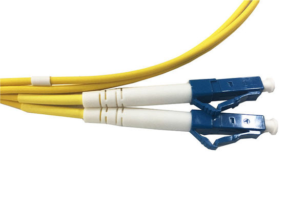 Cordón a dos caras unimodal del LC UPC 2.0m m el 1M Fiber Optic Patch