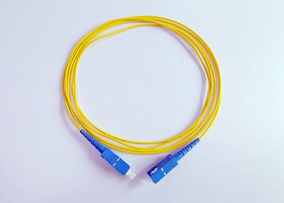 SC a una cara UPC del cordón de remiendo de la fibra óptica de LSZH 2.0m m Ftth