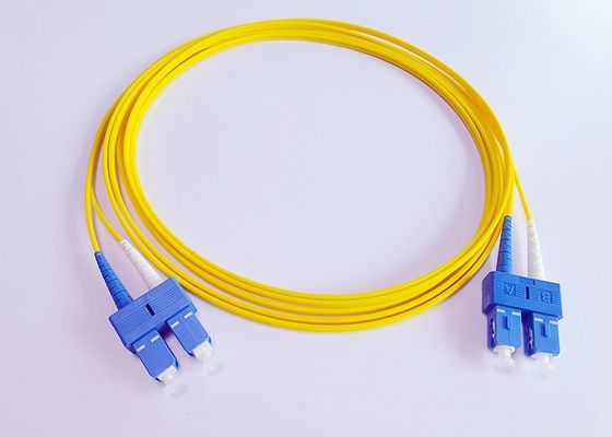 Cordón de remiendo rugoso de Lszh del duplex del SC UPC para el sistema de DWDM