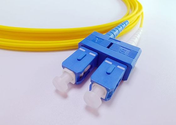 Cordón de remiendo rugoso de Lszh del duplex del SC UPC para el sistema de DWDM