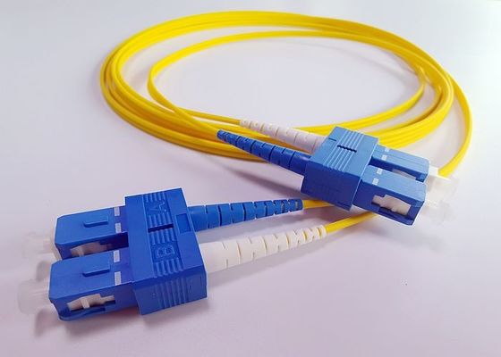 Cordón de remiendo rugoso de Lszh del duplex del SC UPC para el sistema de DWDM