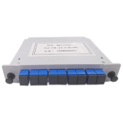 Divisor encajonado ligero del PLC de la fibra óptica 1x8 de LGX