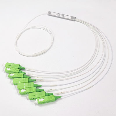 divisor apretado del PLC de la fibra óptica del conector del SC APC del cable del tubo de 0.9m m