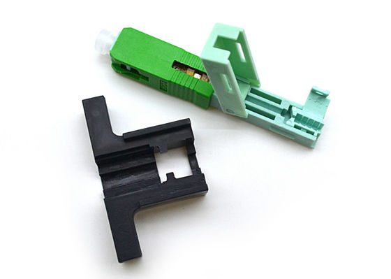 Conector rápido de Ftth del espiral del solo modo del CE, conector del SC APC
