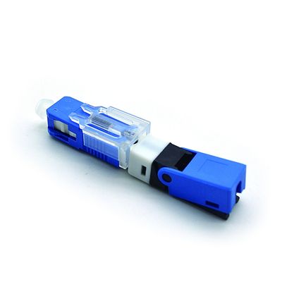 Conector rápido de la fibra óptica del SC UPC Ftth del solo modo 52m m