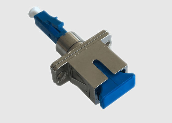 Acoplador híbrido azul LC a una cara unimodal al adaptador del SC