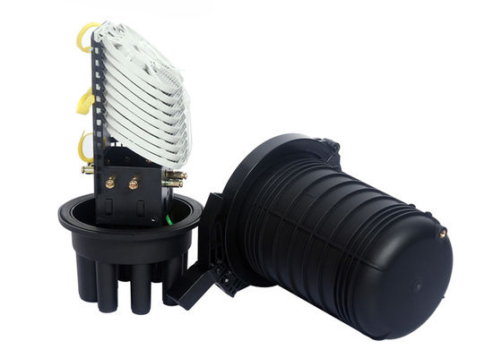 Base al aire libre MINI Waterproof Fiber Optic Closure del material 144 del PE