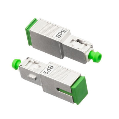 Atenuador del Sc APC de los accesorios de la fibra óptica 5db del simplex 2.0m m del SM