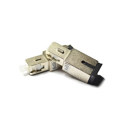 Atenuador del Sc APC de los accesorios de la fibra óptica 5db del simplex 2.0m m del SM