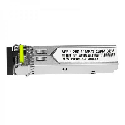 transmisor-receptor óptico bidireccional del conector los 20Km de 1.25G Lc solo